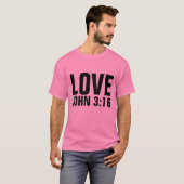 クリスチャンTシャツ、ラブジョン3:16 Tシャツ (正面フル)