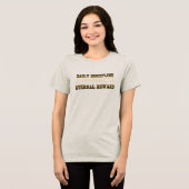 クリスチャンTシャツ 日々の規律 永遠の報い トライブレンドTシャツ (正面全面)