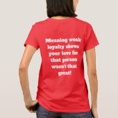クリスチャンTシャツ Tシャツ (裏面)