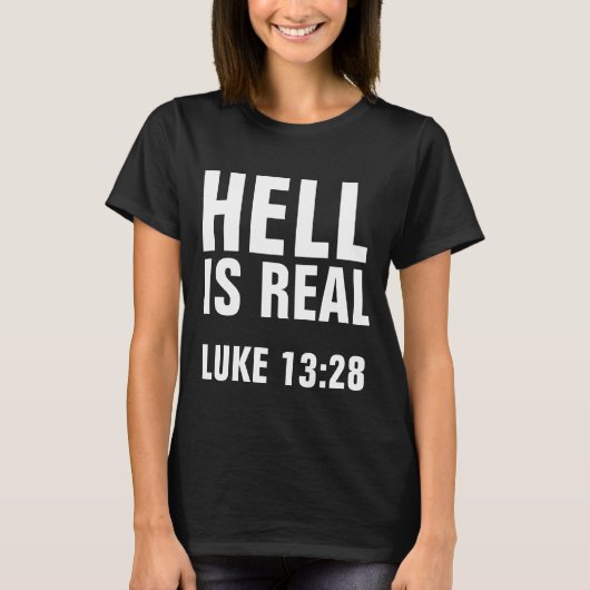 クリスチャンT実在シャツ、HELL IS Tシャツ (正面)