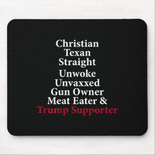 クリスチャンTexanストレート目覚めていない銃の所有者トランプ(o) マウスパッド