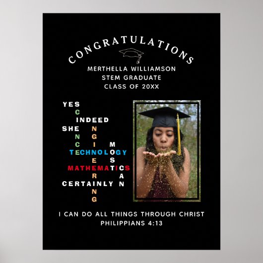 クリスチャンYES彼女はおめでとうステム卒業することができる ポスター (正面)