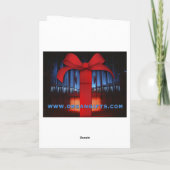 クリスチャーチタウンホールオルガンクリスマスカード シーズンカード (裏面)