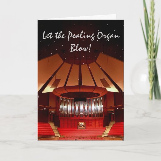 クリスチャーチタウンホールオルガンクリスマスカード シーズンカード (正面)