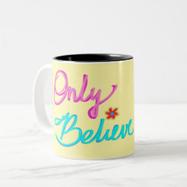 クリスチ信じア引用文黄のみ ツートーンマグカップ