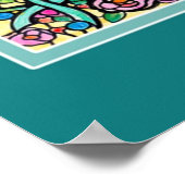 クリスチ信じャスクロスコレベリーカラーのリボン ポスター (角)