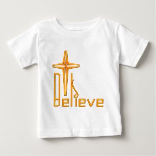 クリスチ信じャン ベビーTシャツ