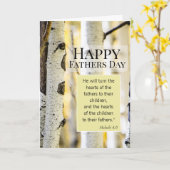 クリスチ感動的ャンファーザーズデイカード カード (黄色い花)