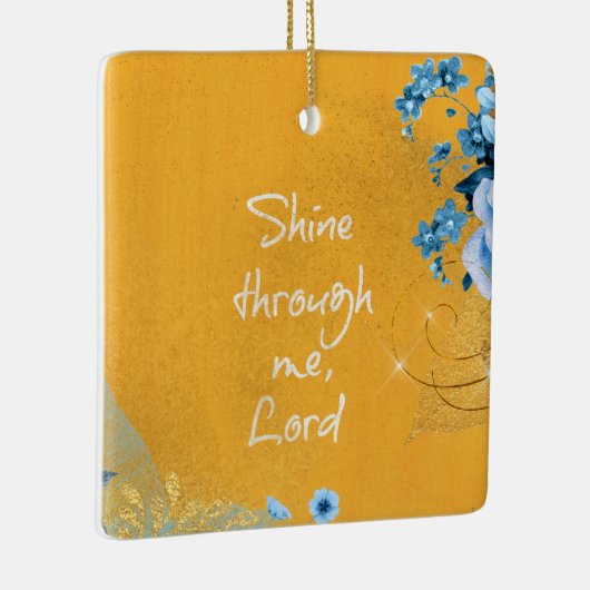 クリスチ感動的ン引用文確認祈りの言葉 セラミックオーナメント (右)