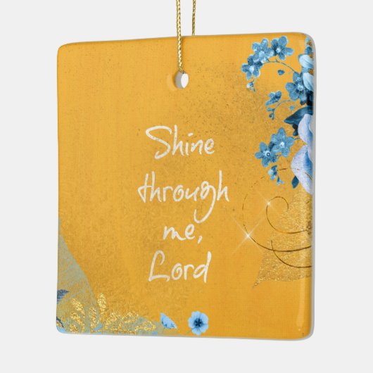 クリスチ感動的ン引用文確認祈りの言葉 セラミックオーナメント (左)