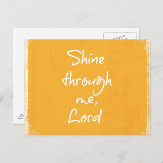 クリスチ感動的ン引用文確認祈りの言葉 ポストカード (正面/裏面)