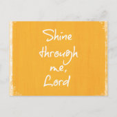 クリスチ感動的ン引用文確認祈りの言葉 ポストカード (正面)