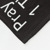 クリスチ祈ャンの姓を絶つことなく祈りの言葉 フリースブランケット (角)