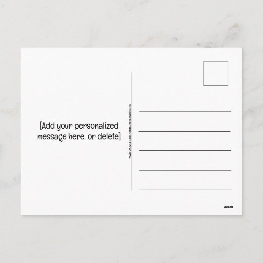 クリスチ素晴らしンナースの召使ハートありがとう シーズンポストカード (裏面)