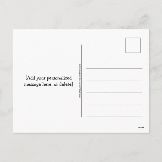 クリスチ素晴らしン先生の召使ハートありがとう シーズンポストカード (裏面)