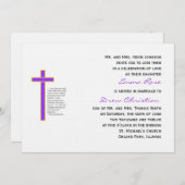 クリスチ結婚ャン·コード3ストランド招待状Pl 招待状 (正面/裏面)