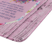 クリスチ賛美アン·ザ·ピンク·フローラの聖書詩 カッティングボード (角)