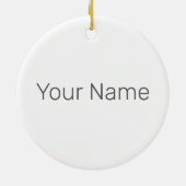 クリスチ賛美ャントの贈り物のためのハロー宗教デザイン セラミックオーナメント (裏面)