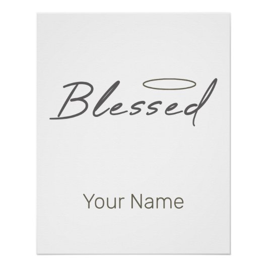 クリスチ賛美ャントの贈り物のためのハロー宗教デザイン ポスター (正面)