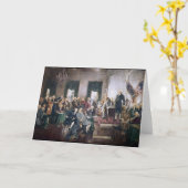 クリスティによる米国憲法への署名 カード (黄色い花)