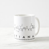 クリスティアナのペプチド名mug コーヒーマグカップ (正面右)