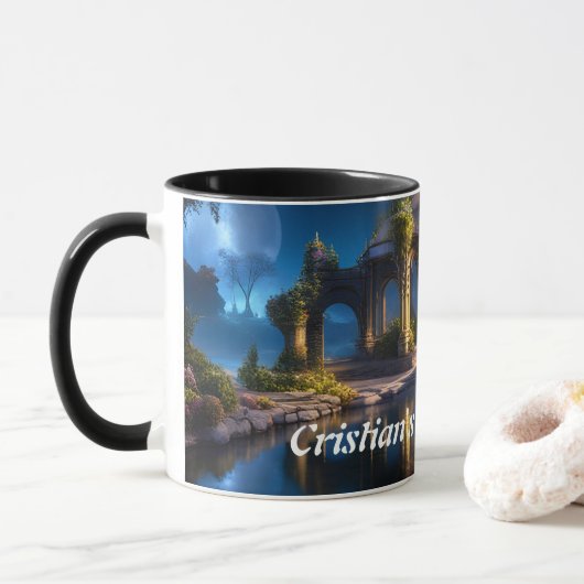 クリスティアン朝のお茶 マグカップ (ドーナツ)
