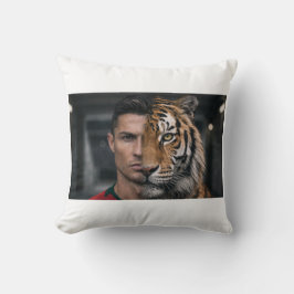 クリスティアーノ・ロナウド CR7 とトラの芸術的なスロー枕 クッション