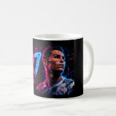 クリスティアーノ・ロナウド (CR7) アート コーヒーマグカップ (正面右)