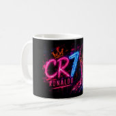 クリスティアーノ・ロナウド (CR7) アート コーヒーマグカップ (正面左)