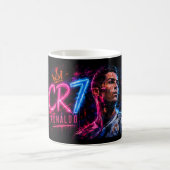 クリスティアーノ・ロナウド (CR7) アート コーヒーマグカップ (中央)