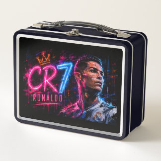 クリスティアーノ・ロナウド CR7 アート メタルランチボックス