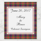 クリスティスコティッ結婚トのワインラベル ワインラベル (シングルラベル)