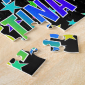 「クリスティナ」名、おもしろい「ハッピーバースデー」 ジグソーパズル (側面)