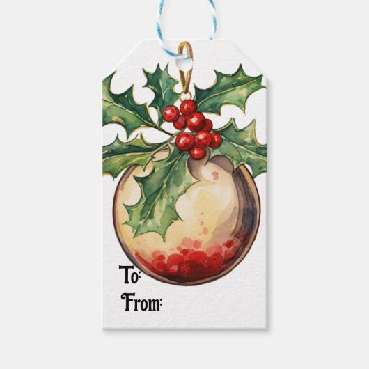 クリスティマスホリデイ ギフトタグ (正面)