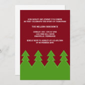 クリスティマツリーズインアローホリデーパーティー招待状 招待状 (正面/裏面)