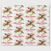 クリスティマテーマハミングバード ラッピングペーパー (フラット)