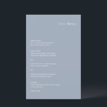 クリスティンダスティブルーモダンズ結婚のメニュー<br><div class="desc">結婚モダンデザインのメシンプルニューエレガント。</div>