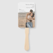 クリスティン写モダン真結婚の ハンドファン (正面)