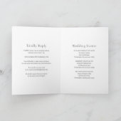 クリスティン炭モダン結婚の 招待状 (内部)