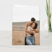 クリスティン炭モダン結婚の 招待状 (裏面)