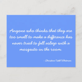 クリスティン・トッド・ウィットマンが引用されたポストカード ポストカード