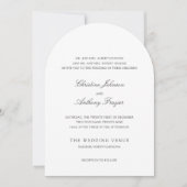 クリスティン トラディショナル エレガント ウェディング 招待状 (正面)