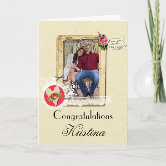 クリスティーナとチャド カード (正面)