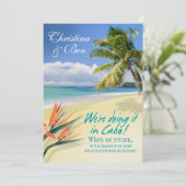 クリスティーナのエメラルドは水をまきますCaboの披露宴(麻布)に 招待状 (スタンド正面)