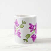 クリスティーナの紫色の花のマグ コーヒーマグカップ (中央)
