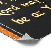 クリスティーナ祈りの言葉ポスター ポスター (角)