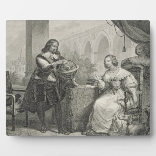 クリスティーナ(1626-89)スウェーデンの女王、シリーズの出身 フォトプラーク (正面)