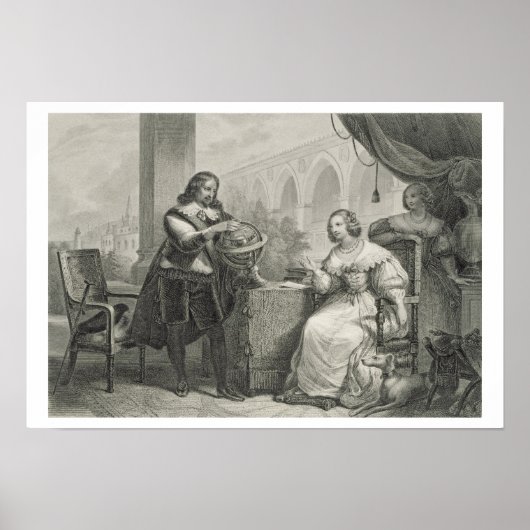 クリスティーナ(1626-89)スウェーデンの女王、シリーズの出身 ポスター (正面)