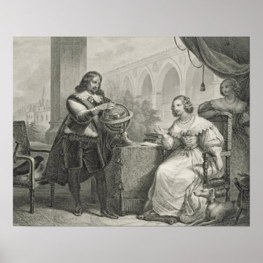 クリスティーナ(1626-89)スウェーデンの女王、シリーズの出身 ポスター (正面)