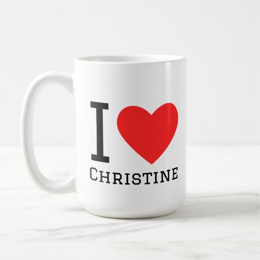 クリスティーヌが好き コーヒーマグカップ (左)